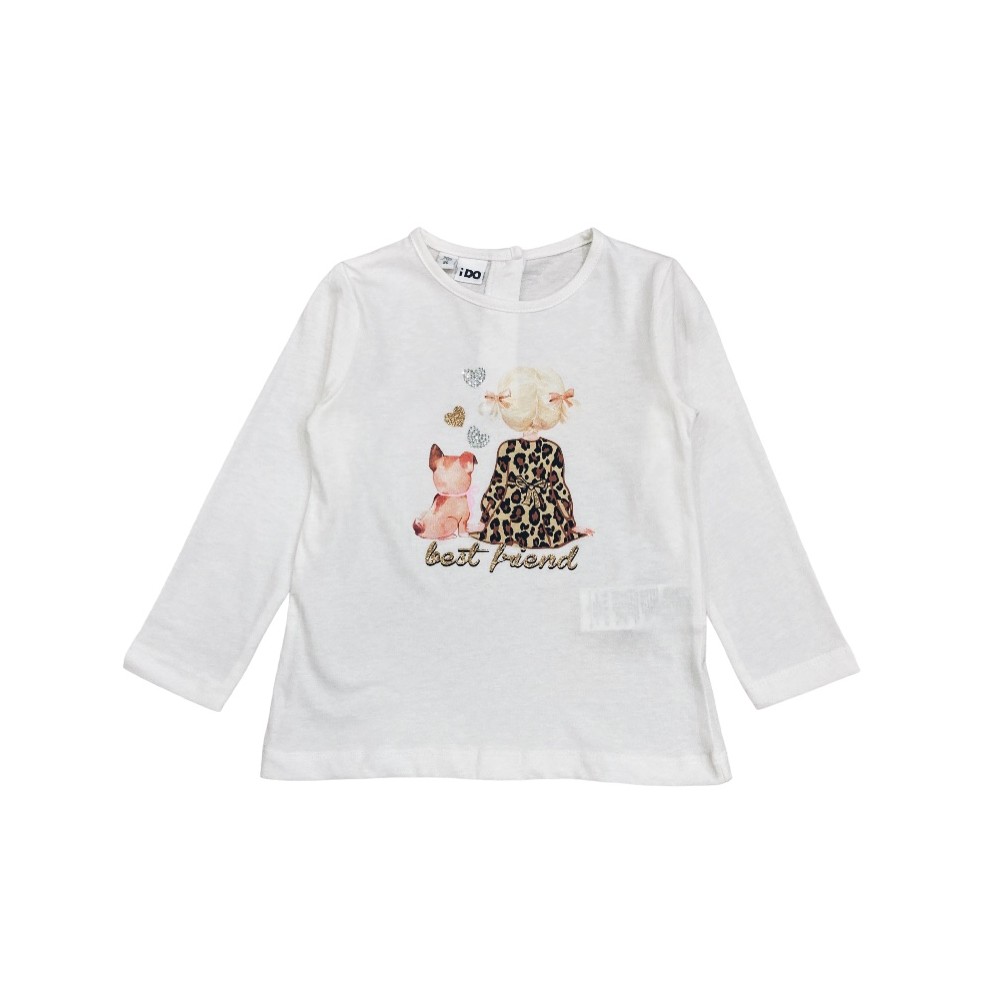 t-shirt girl cotone 3/7 anni