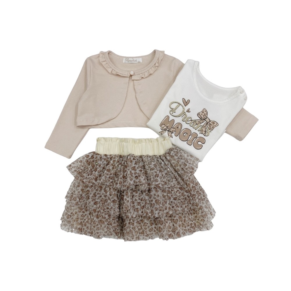 completo baby jersey tulle 12/36 mesi
