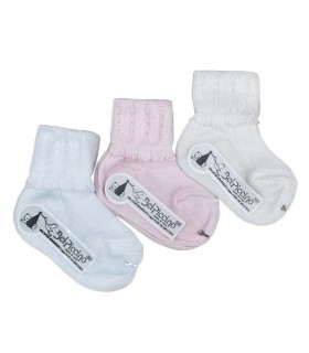 set 3 paia calzini neonata filo