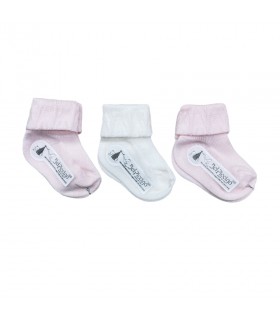set 3 paia calzini neonata filo