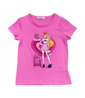 t-shirt girl jersey 3/7 anni