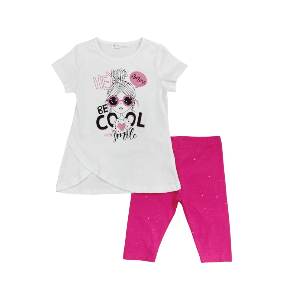 completo girl jersey 3/4-7/8 anni