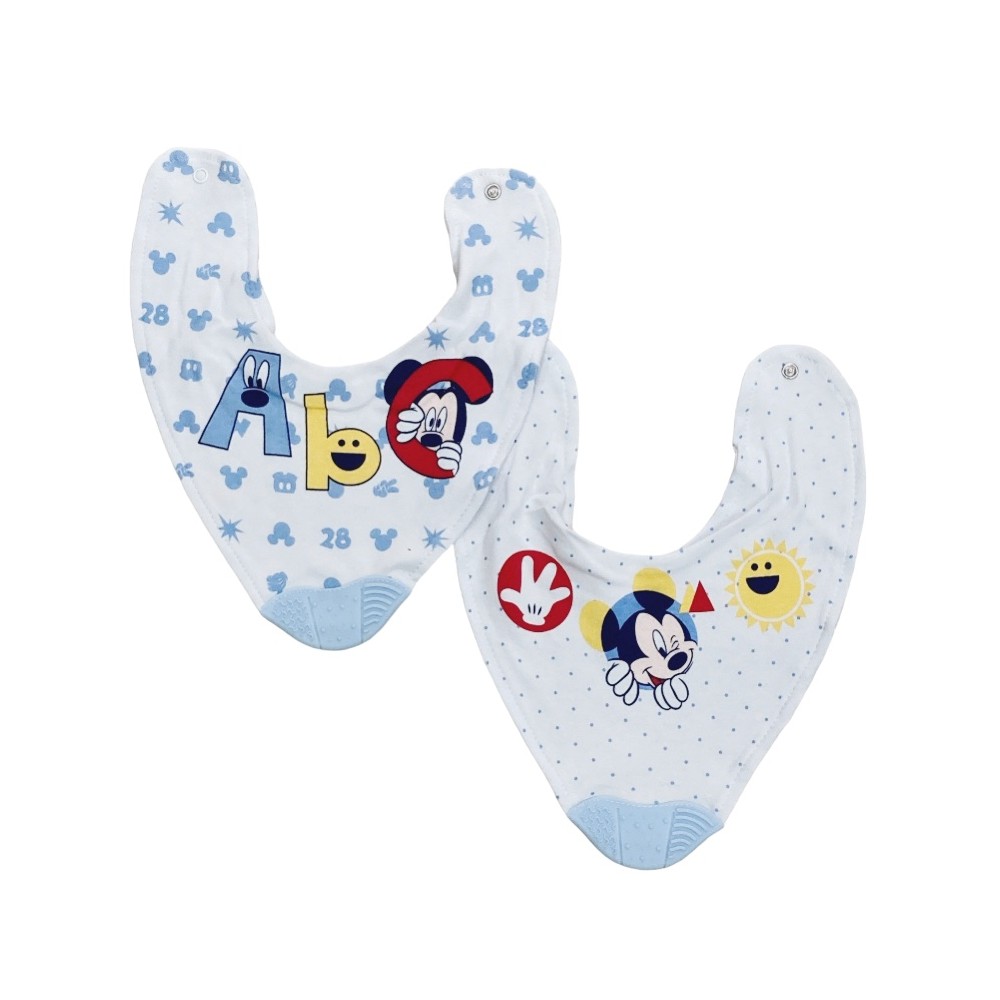 set 2 pezzi bavaglini massaggiagengive
