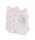 set 2 pezzi body cotone 0/36 mesi