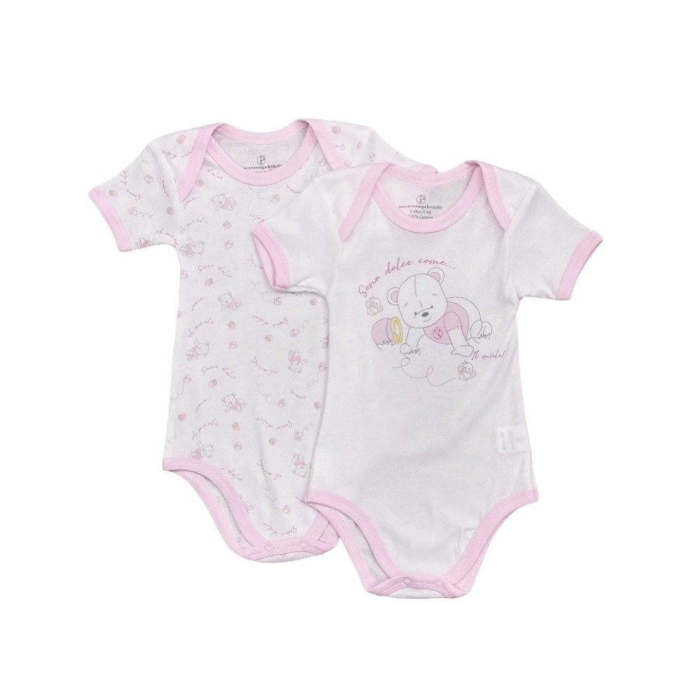 set 2 pz body cotone 0/36 mesi