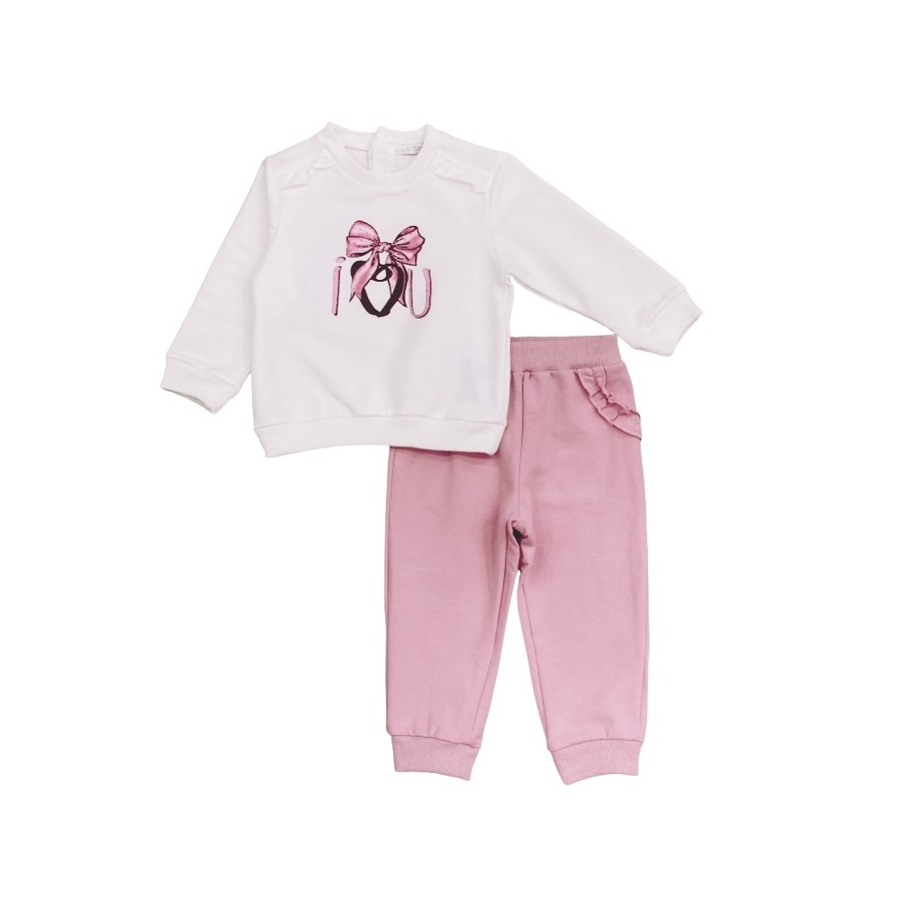 tuta baby felpina 3/6-12/18 mesi