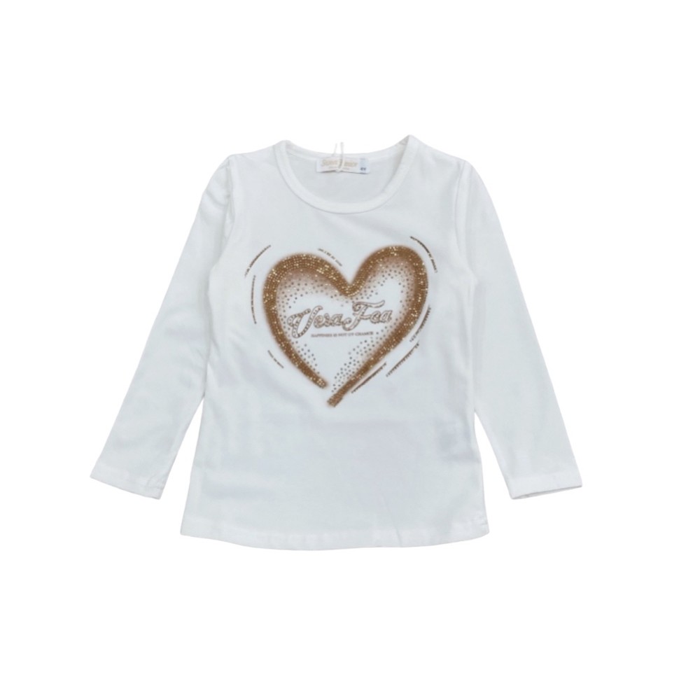 t-shirt caldo cotone 4/12 anni