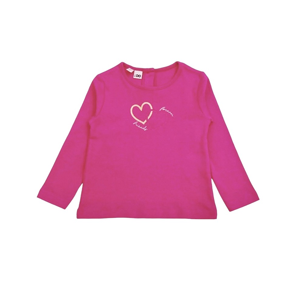 t-shirt girl caldo cotone 3/8 anni