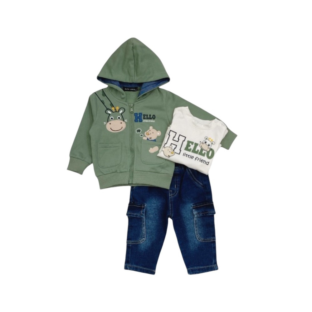 completo baby 3 pezzi 3/18 mesi