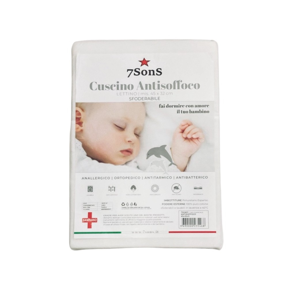 cuscino antisoffoco culla/lettino