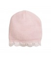 cappellino neonata misto lana