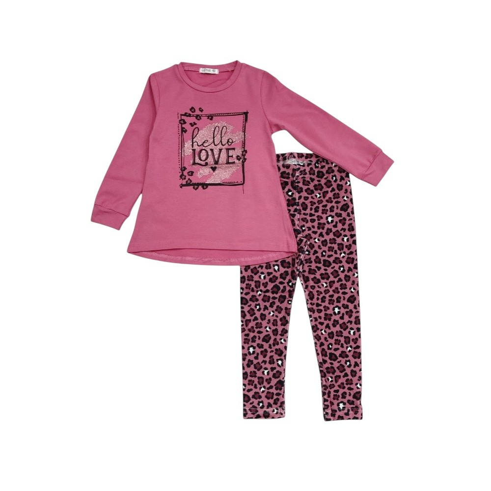 completo girl caldo cotone 3/4-11/12 anni