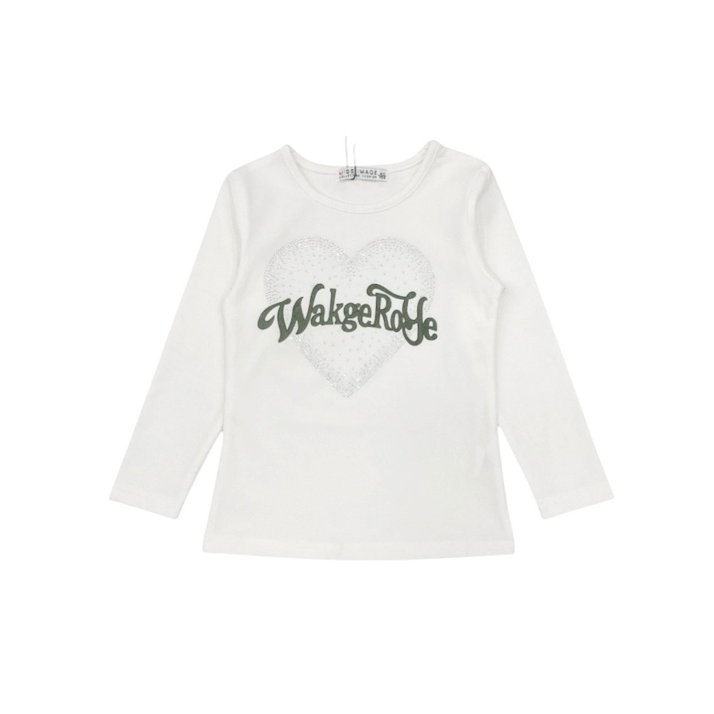t-shirt girl caldo cotone 4/12 anni