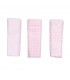 set 3 pezzi mussole cotone