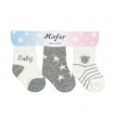 set 3 paia calzini caldo cotone