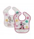 set 2 pezzi bavaglini plastica