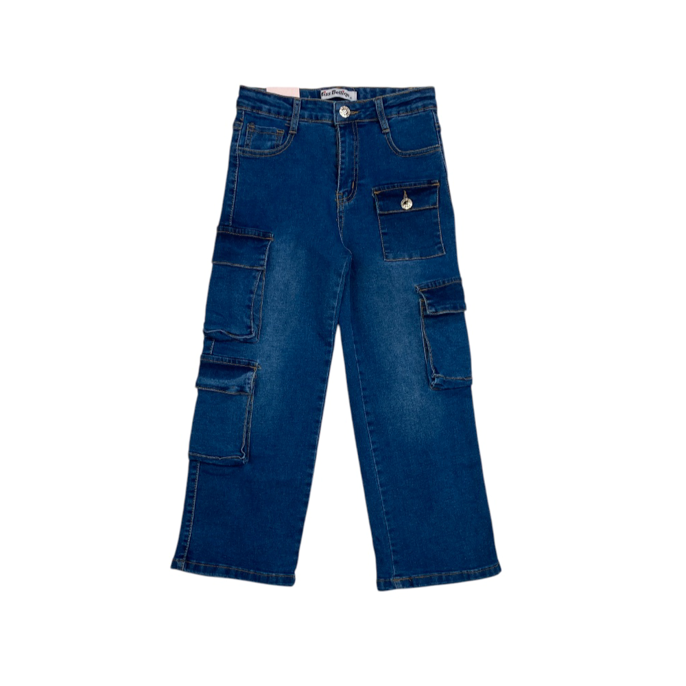jeans girl cargo 8/16 anni