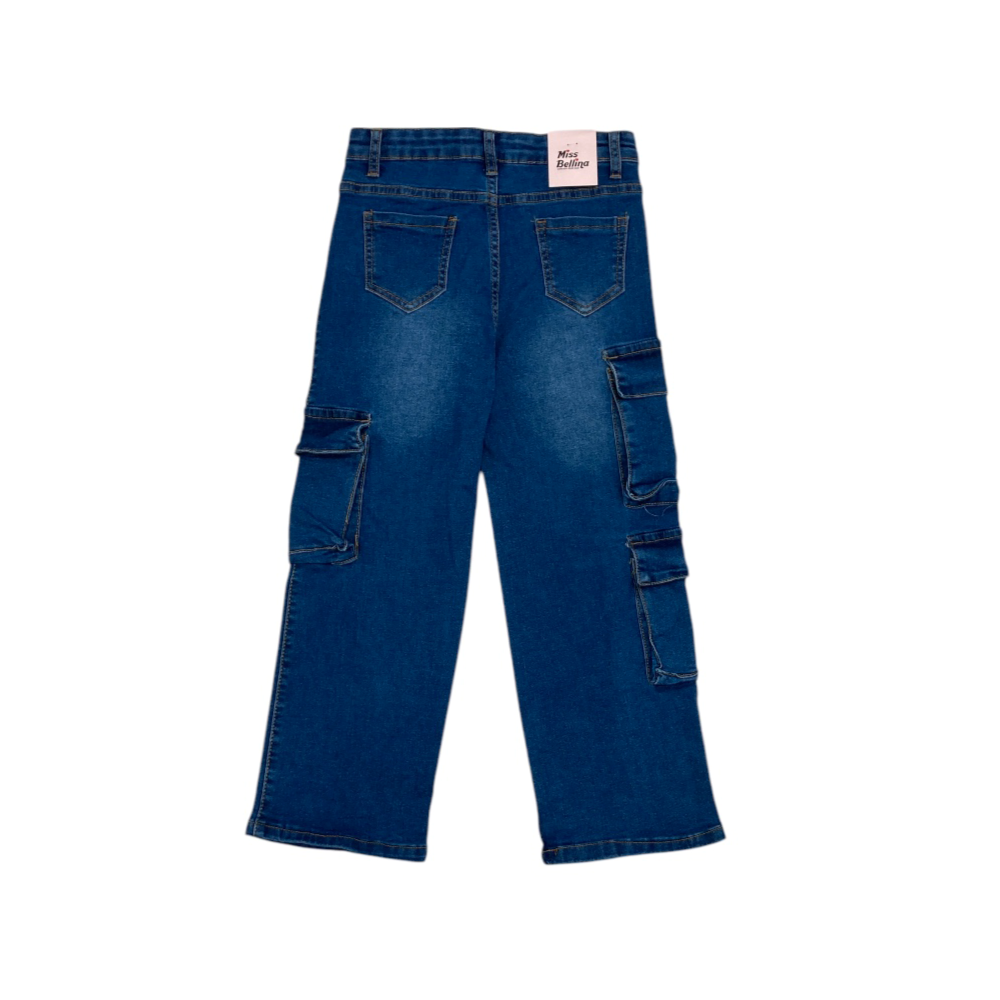 jeans girl cargo 8/16 anni
