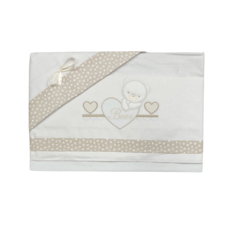 set lenzuolini carrozzina cotone