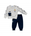 tuta baby felpa leggera 3/24 mesi