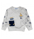 tuta baby felpa leggera 3/24 mesi