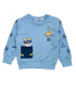 tuta baby felpa leggera 3/24 mesi