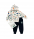 tuta baby felpa leggera 12/36 mesi