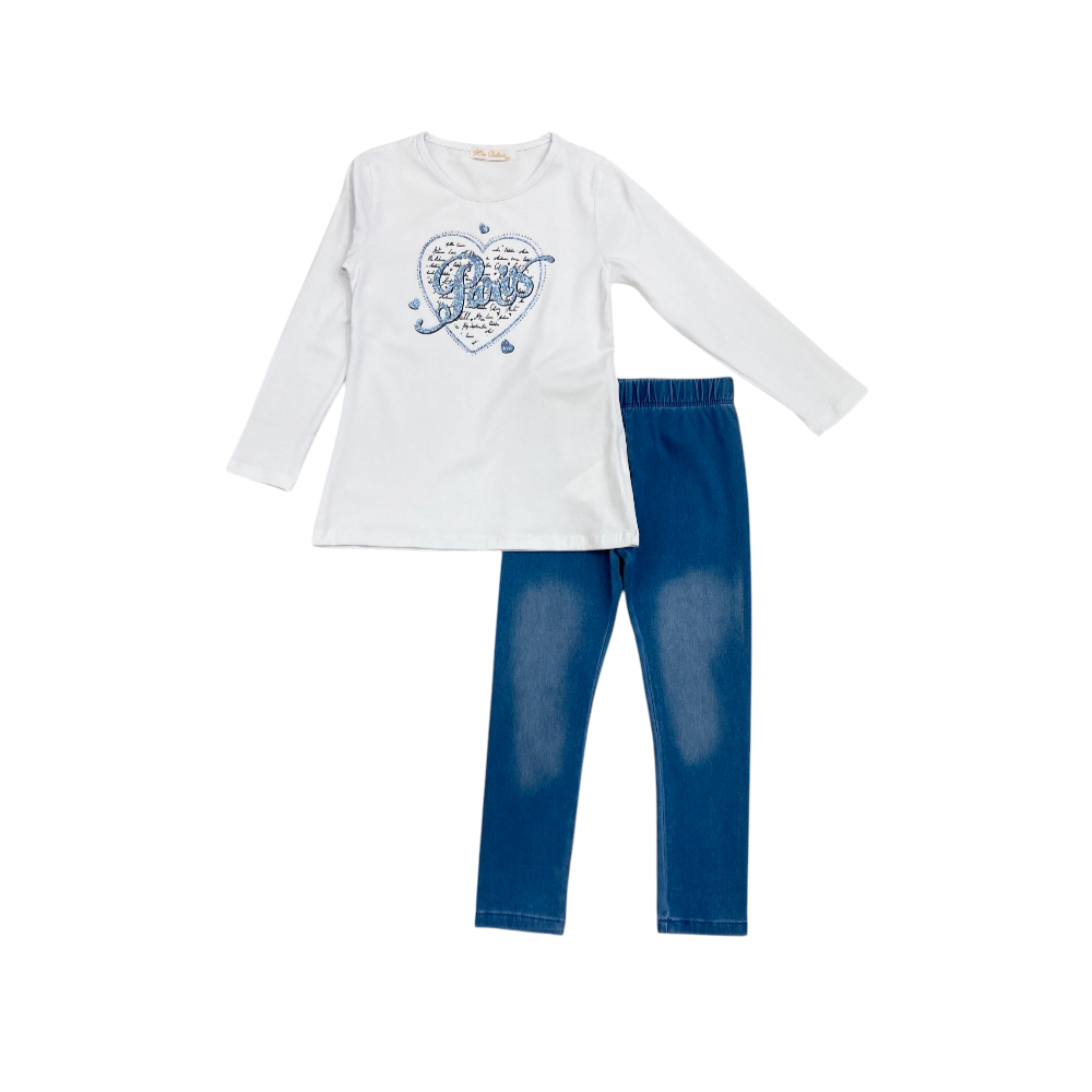 completo girl jersey 3/4-7/8 anni