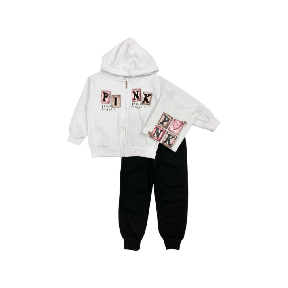 tuta girl felpa leggera 3/4-11/12 anni