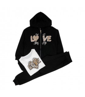 tuta girl felpa leggera 8/16 anni