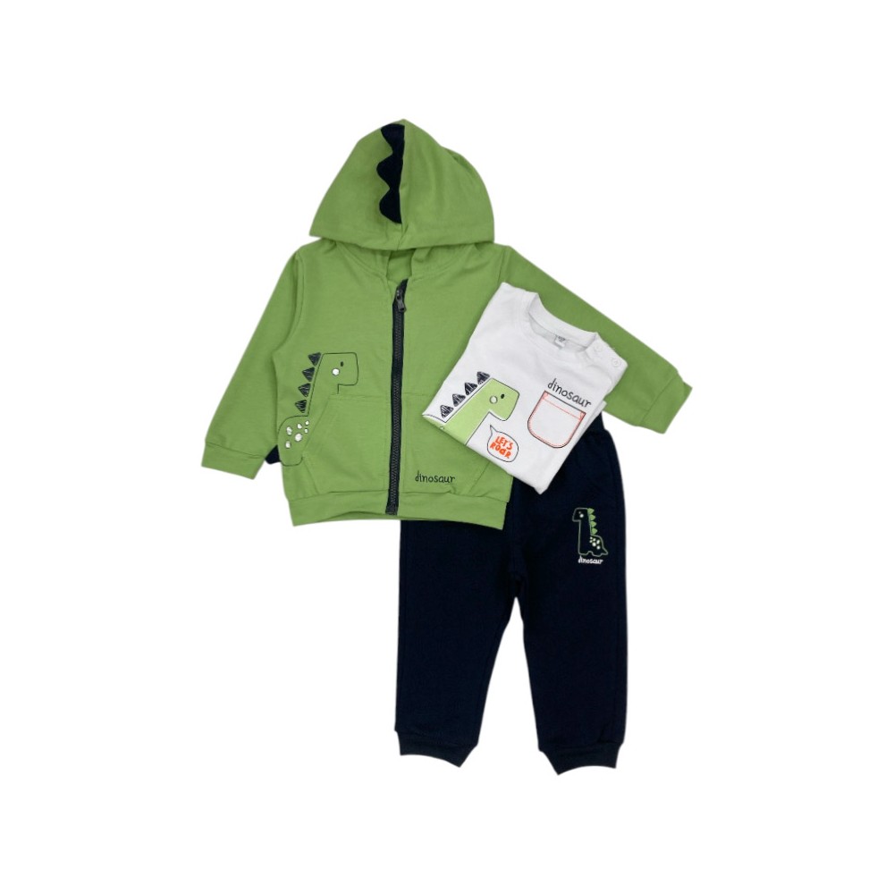tuta baby felpa leggera 1/3-9/12 mesi