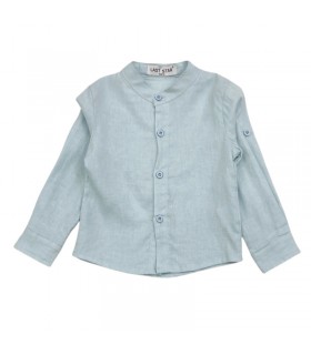 camicia baby misto lino 12/36 mesi