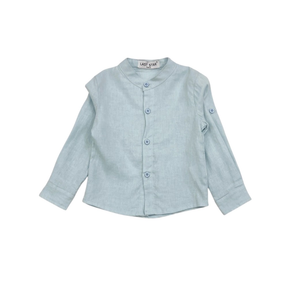camicia baby misto lino 12/36 mesi