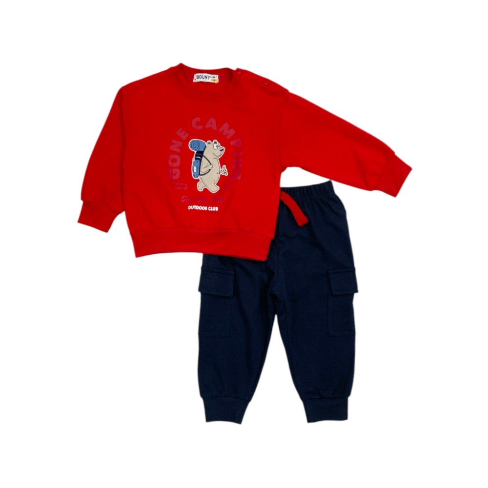 tuta baby felpa leggera 12/36 mesi