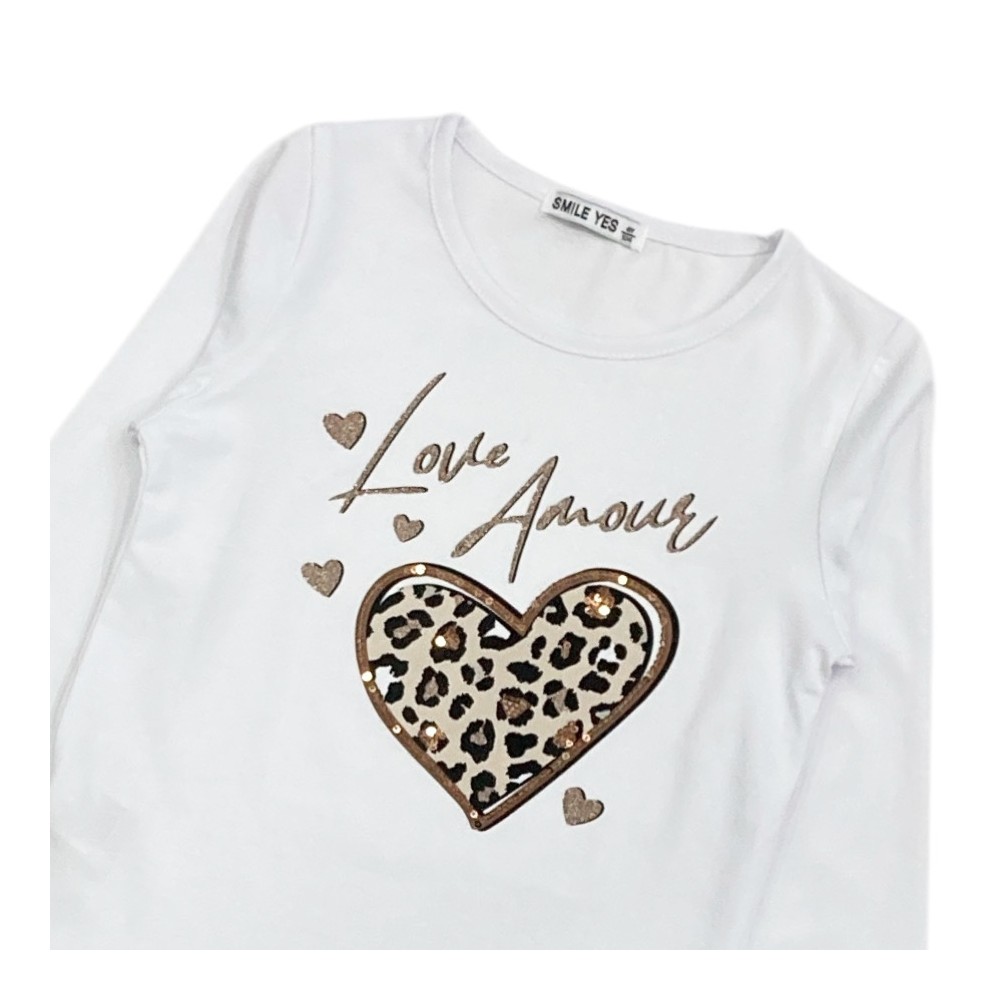 t-shirt girl jersey 4/12 anni