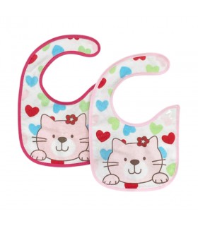 set 6 pezzi bavaglini spugna plastificata