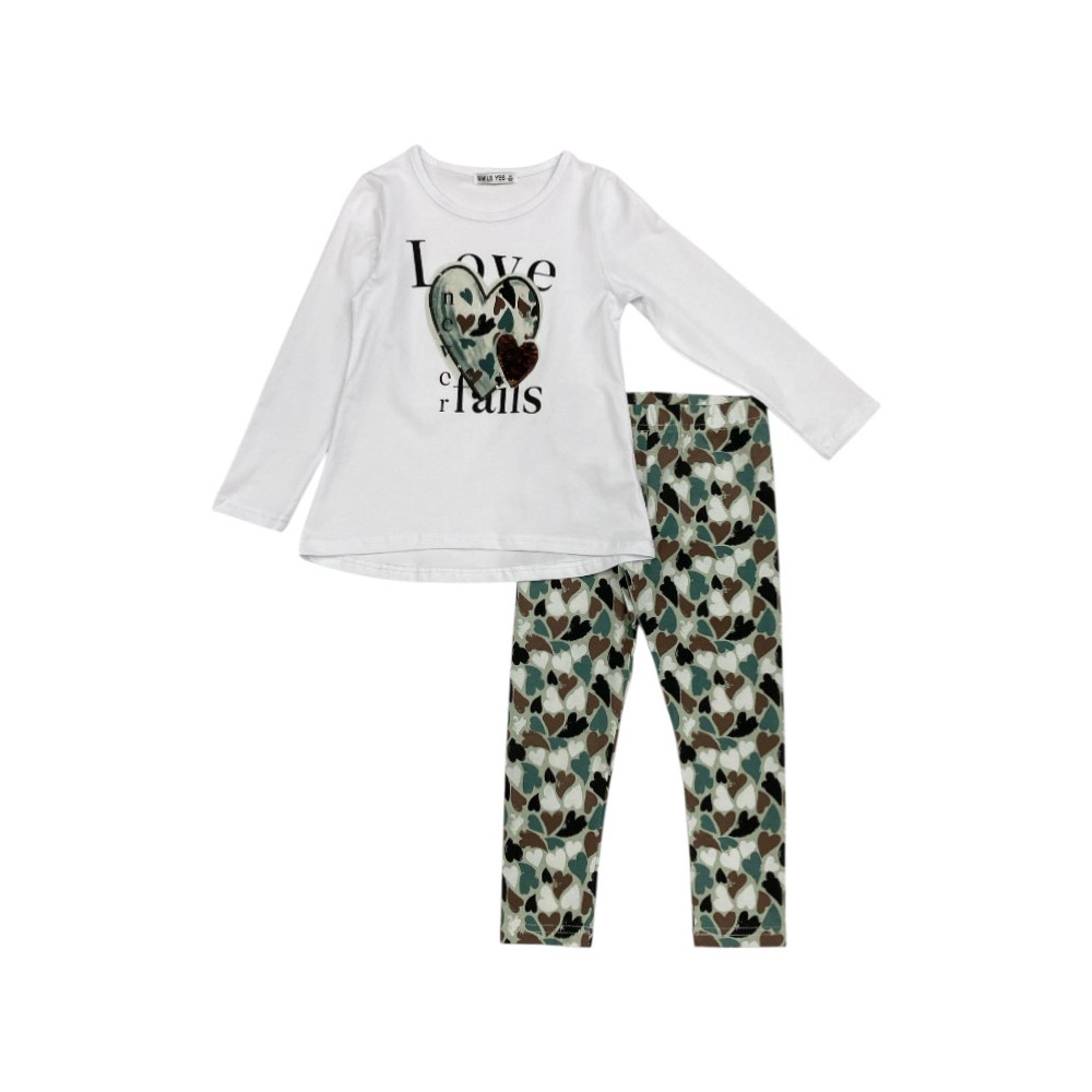 completo girl jersey 4/12 anni