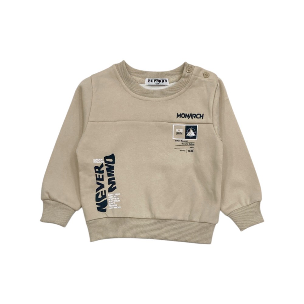 tuta baby felpa leggera 12/36 mesi
