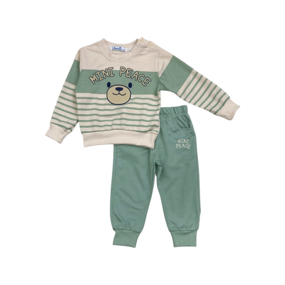 tuta baby felpa leggera 12/36 mesi