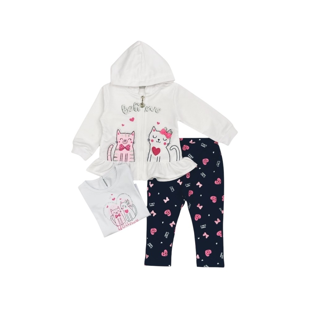 completo baby felpa leggera 12/36 mesi