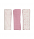 set 3 pezzi mussole cotone