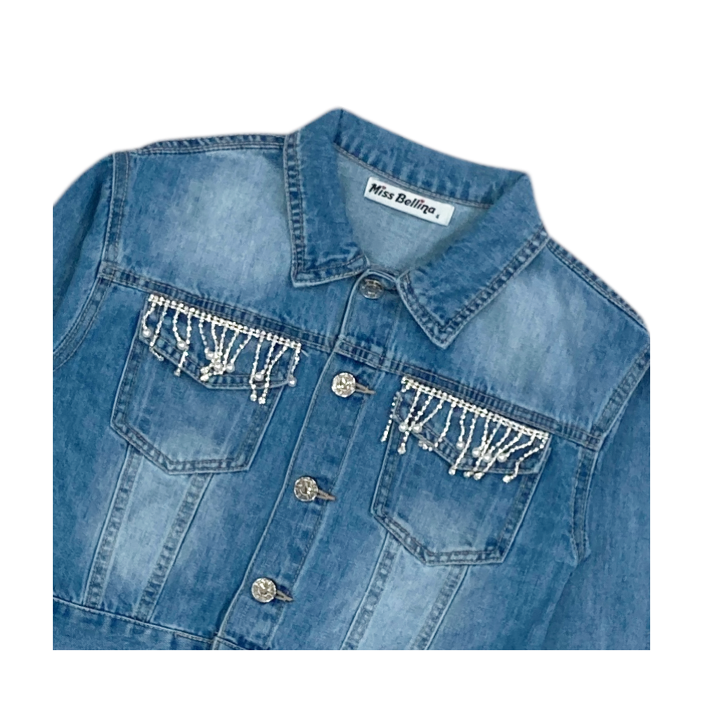 giacca jeans girl 4/14 anni