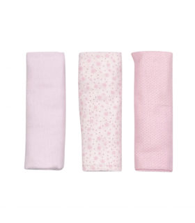 set 3 pezzi mussole cotone