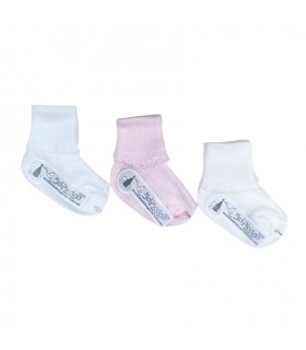 set 3 paia calzini neonata filo