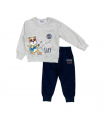 tuta baby felpa leggera 1/5 anni
