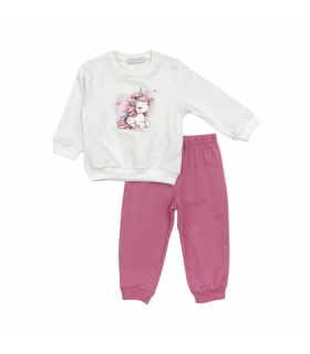 tuta baby felpa leggera 12/36 mesi