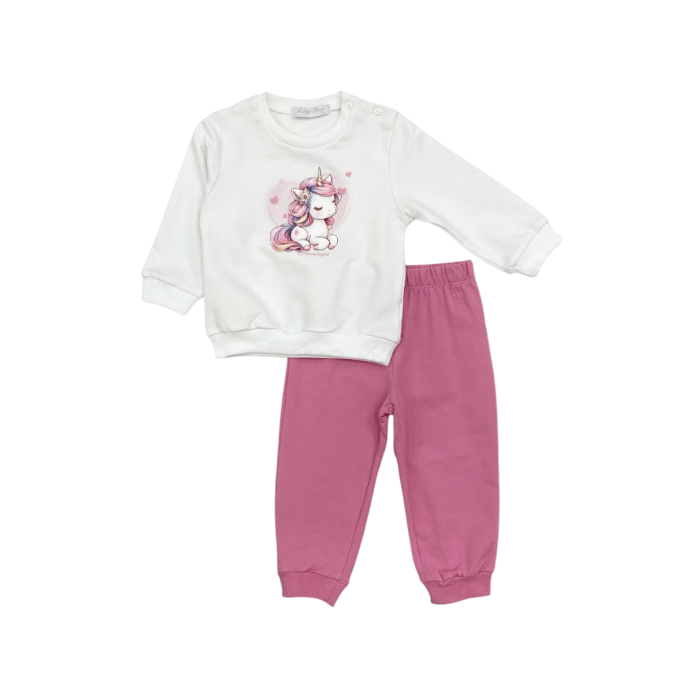 tuta baby felpa leggera 12/36 mesi