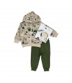 tuta baby felpa leggera 12/36 mesi