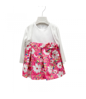 vestina baby a fiori 12/36 mesi