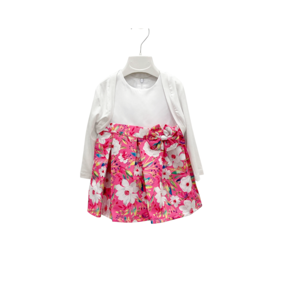vestina baby a fiori 12/36 mesi